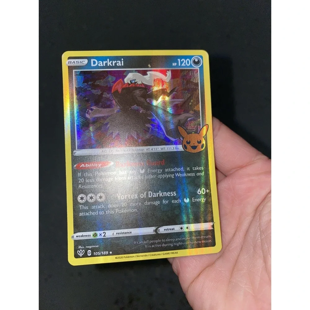 Darkrai 105/189 HOLO BLEED ERROR Darkness Ablaze Holo NM Pokemon trick or trade